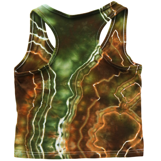 Geothermal Pool - Women’s Small Crop Racerback Tank