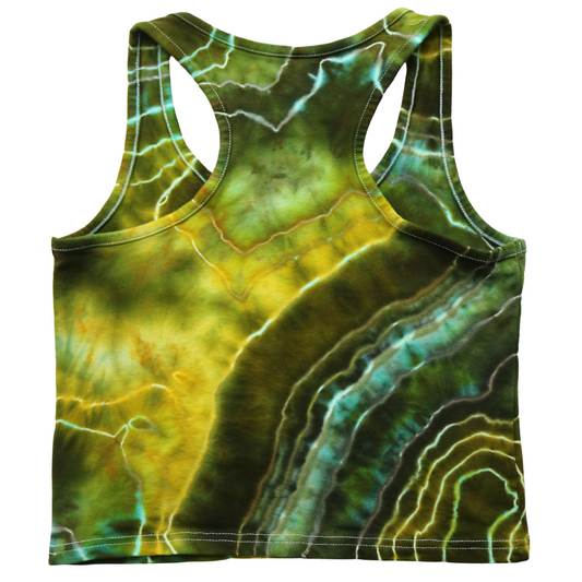 Ocean Jasper - Women’s Medium Crop Racerback Tank