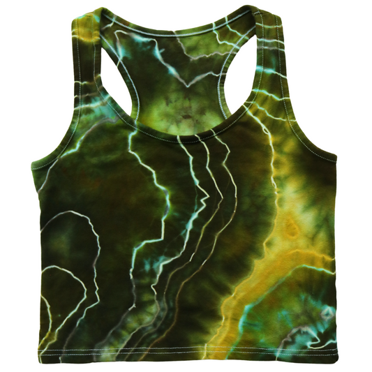 Ocean Jasper - Women’s Medium Crop Racerback Tank