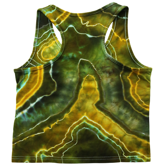 Ocean Jasper - Women’s Large Crop Racerback Tank