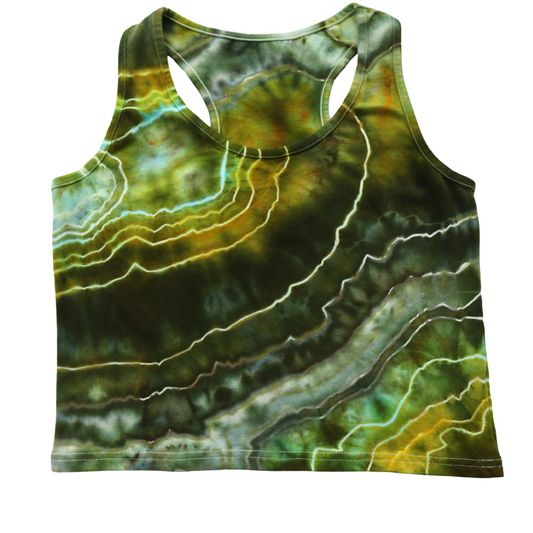 Ocean Jasper - Women’s XL Crop Racerback Tank