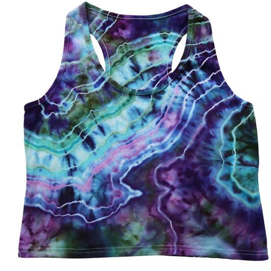Fluorite - Women’s XL Crop Racerback Tank