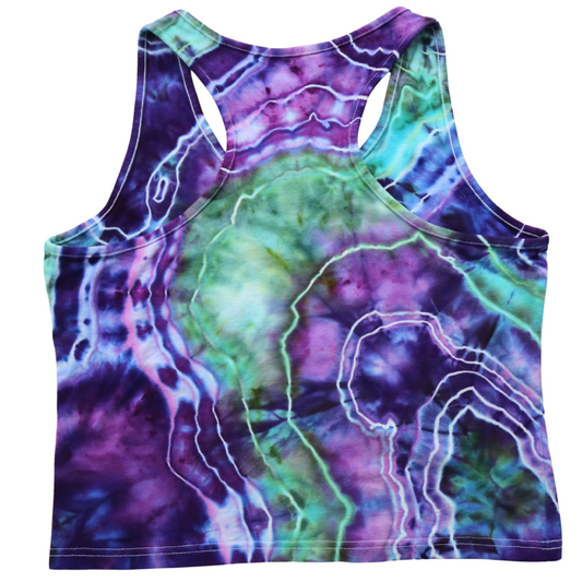 Fluorite - Women’s 2XL Crop Racerback Tank