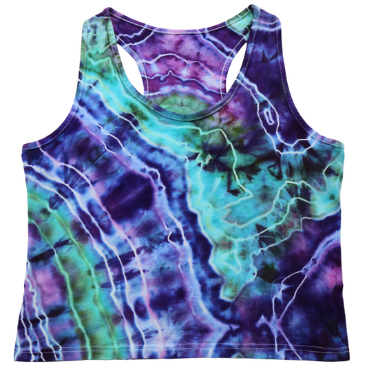 Fluorite - Women’s 2XL Crop Racerback Tank
