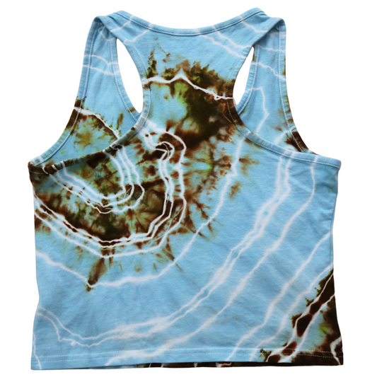 Coastal - Women’s Large Crop Racerback Tank