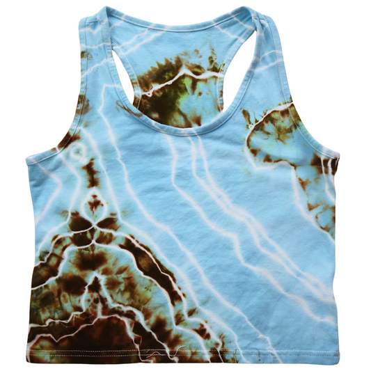 Coastal - Women’s Large Crop Racerback Tank