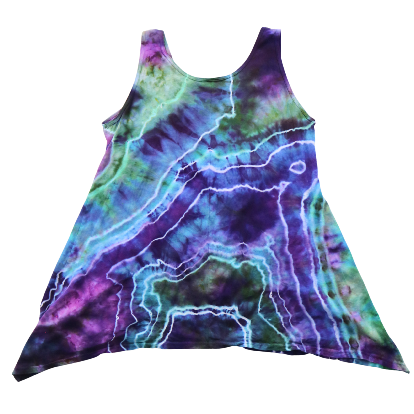 Fluorite - Medium Women's Asymmetrical Tunic Tank