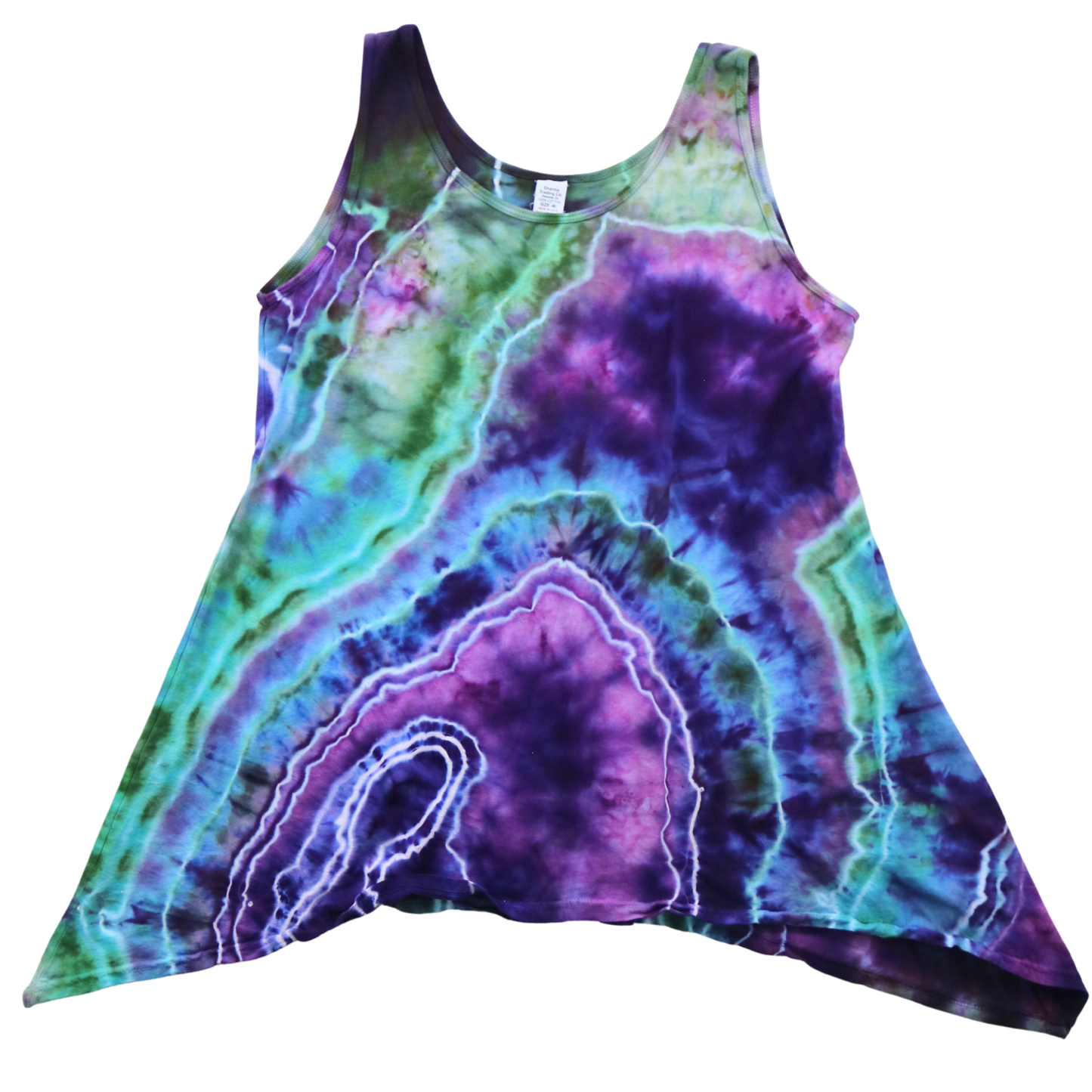 Fluorite - Medium Women's Asymmetrical Tunic Tank