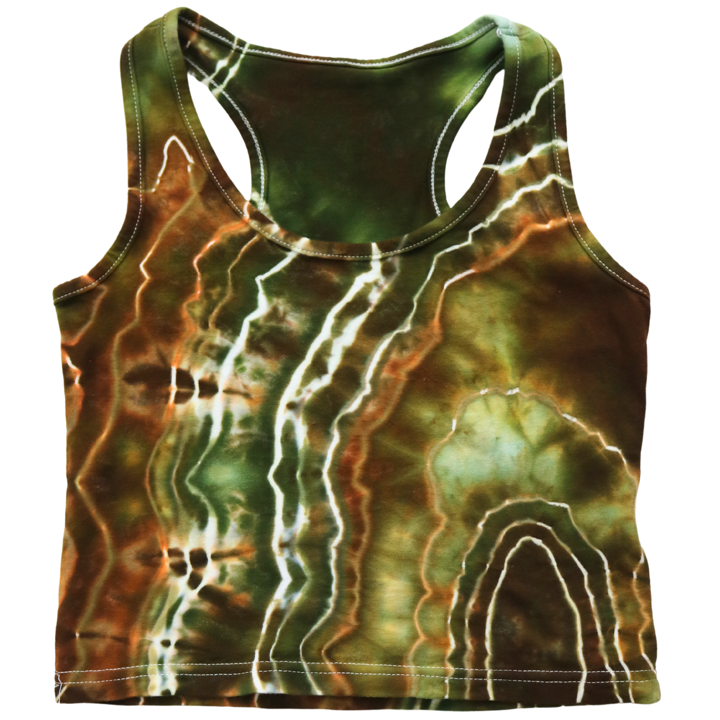Geothermal Pool - Women’s Small Crop Racerback Tank
