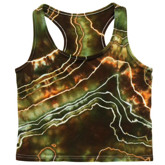 Geothermal Pool - Women’s L Crop Racerback Tank
