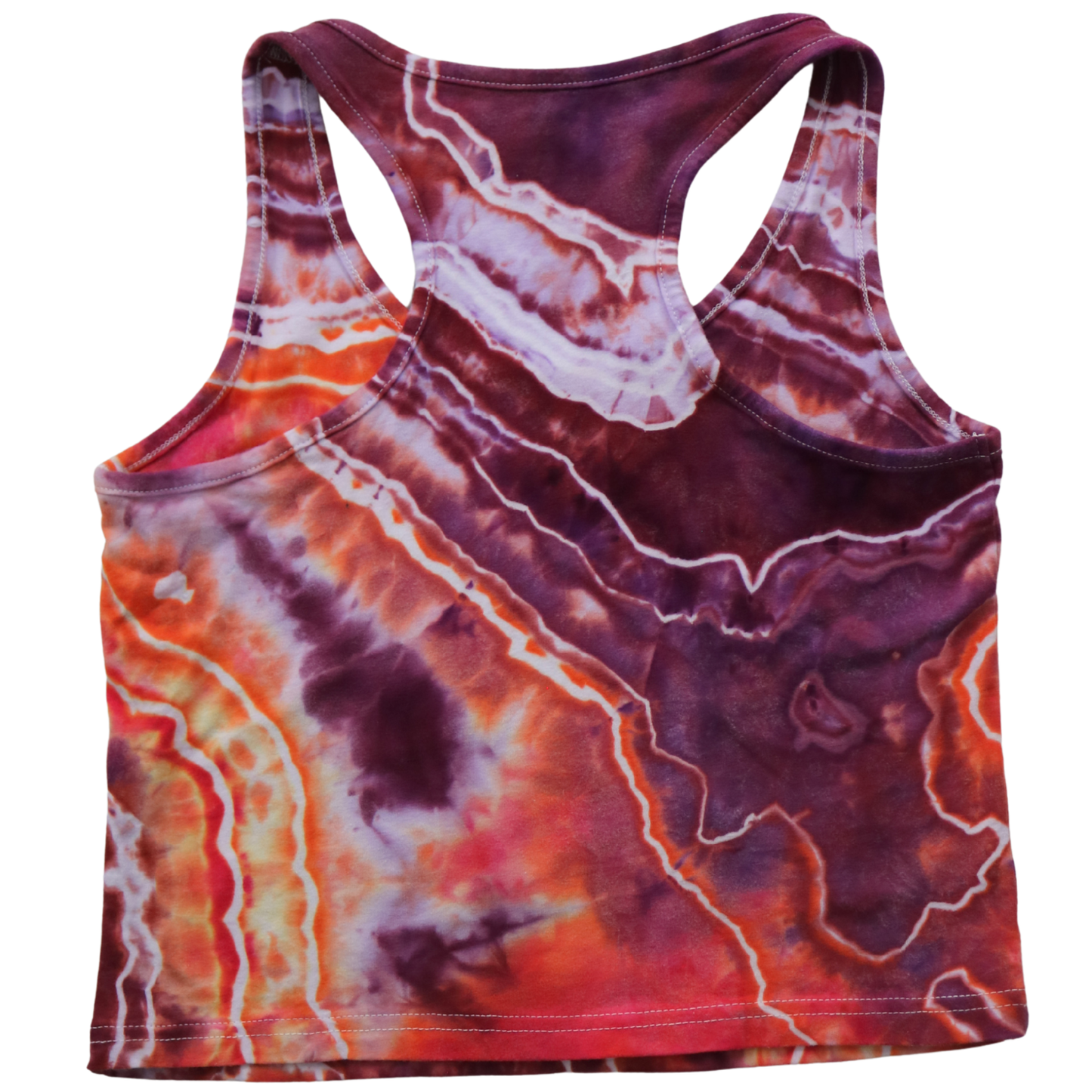 Rhodochrosite - Women's Large Crop Racerback Tank