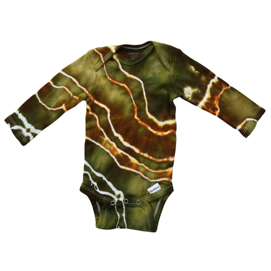 Geothermal Pools - 3-6mo Long Sleeve Onesie