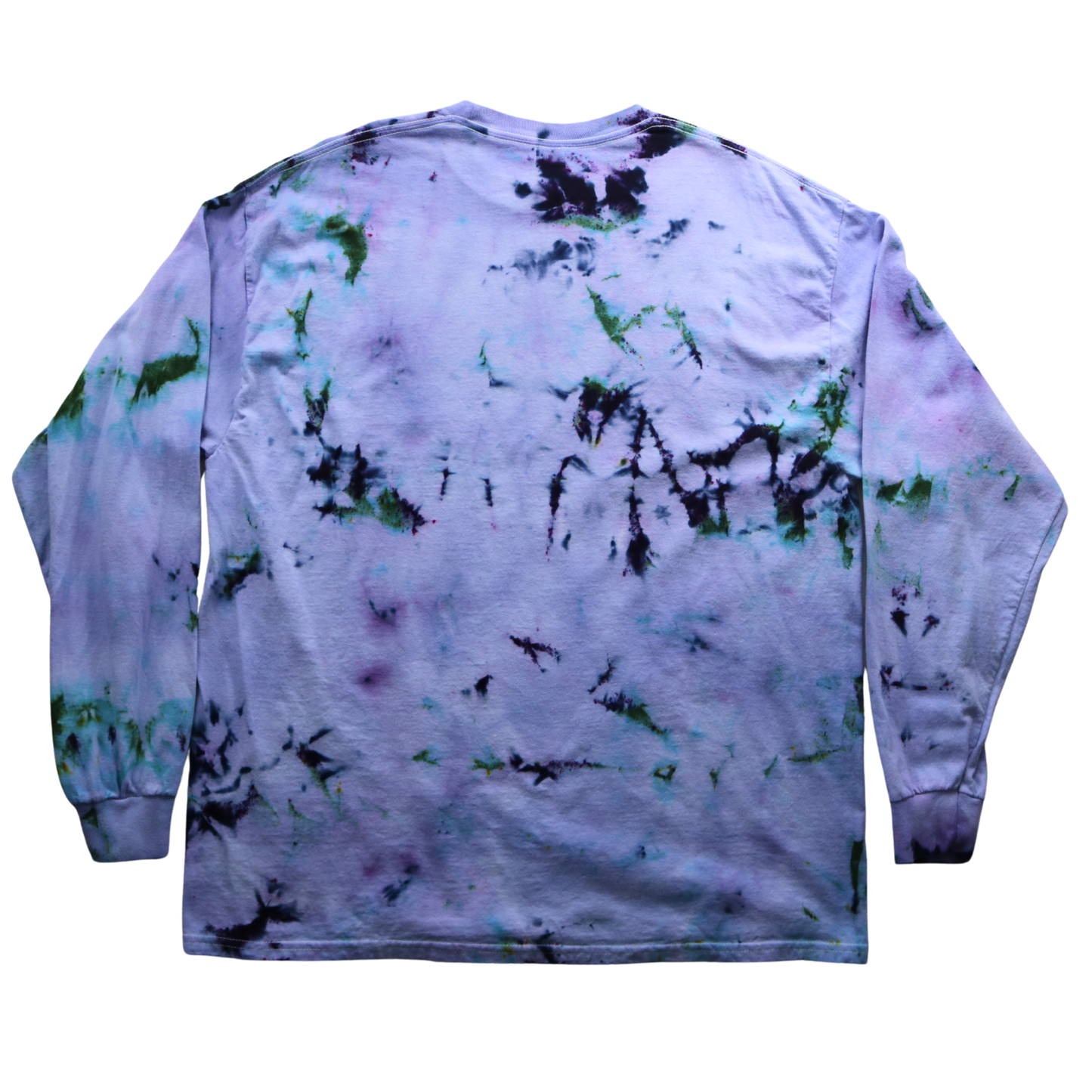 XL Lavender Long Sleeve Tee with Star + Flower print