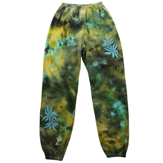 Ocean Jasper - Large Sweatpants with Stars + Flowers