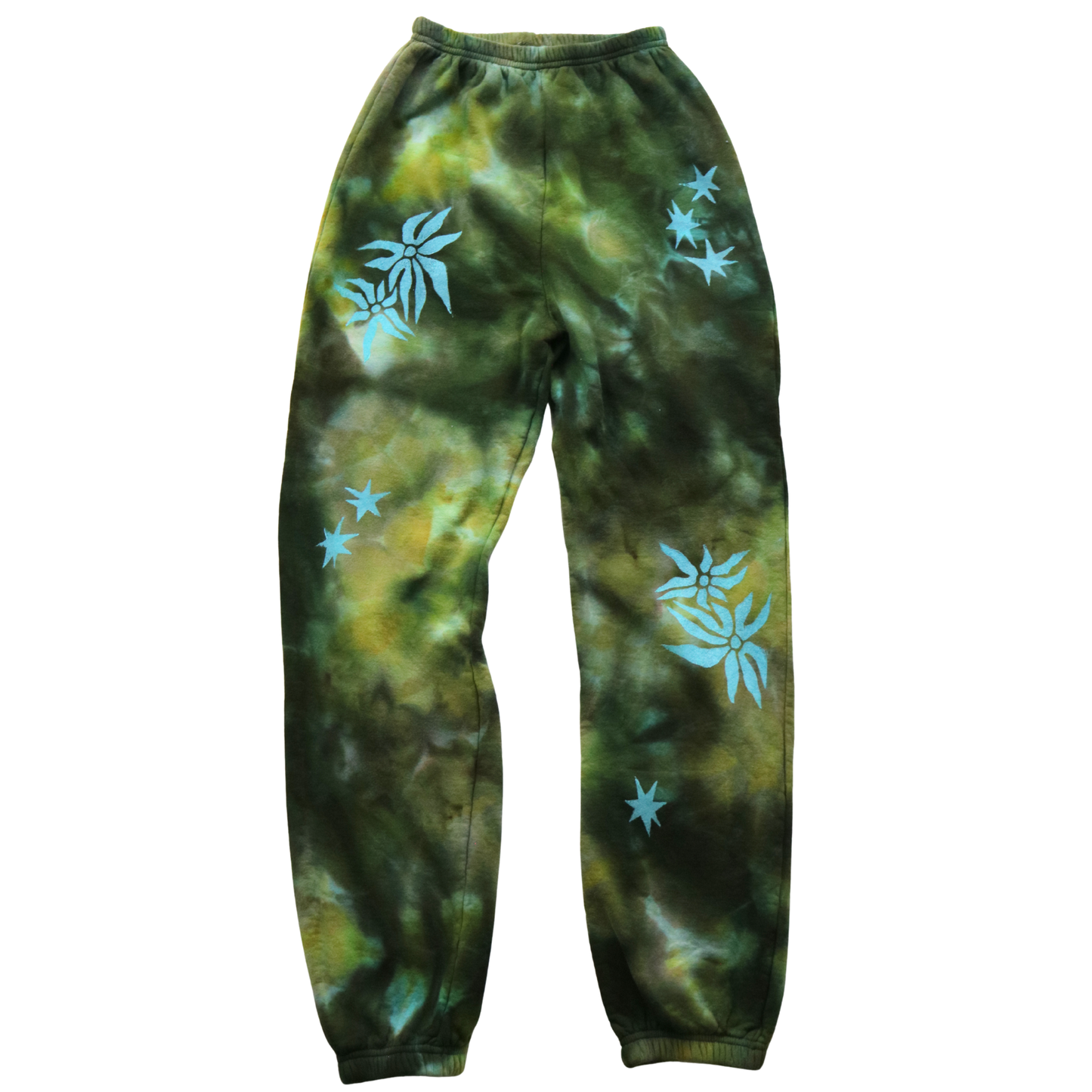 Ocean Jasper - Small Sweatpants with Stars + Flowers